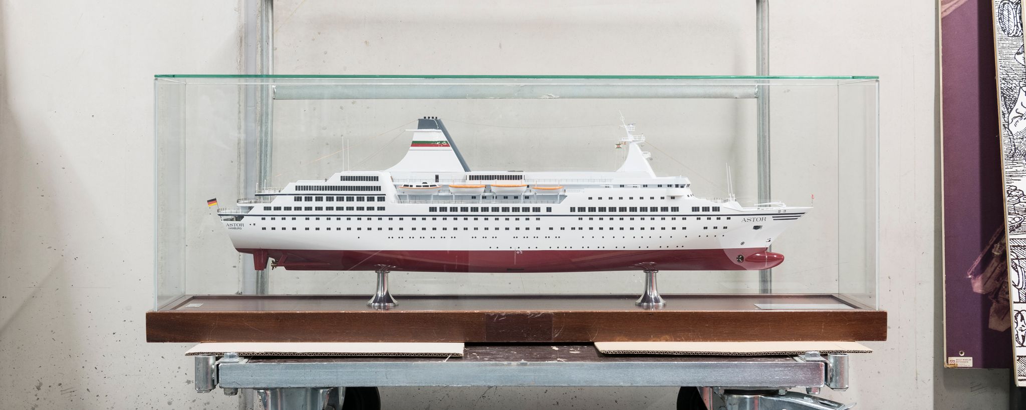 Ein Abbildung des Modells der "MS Astor"